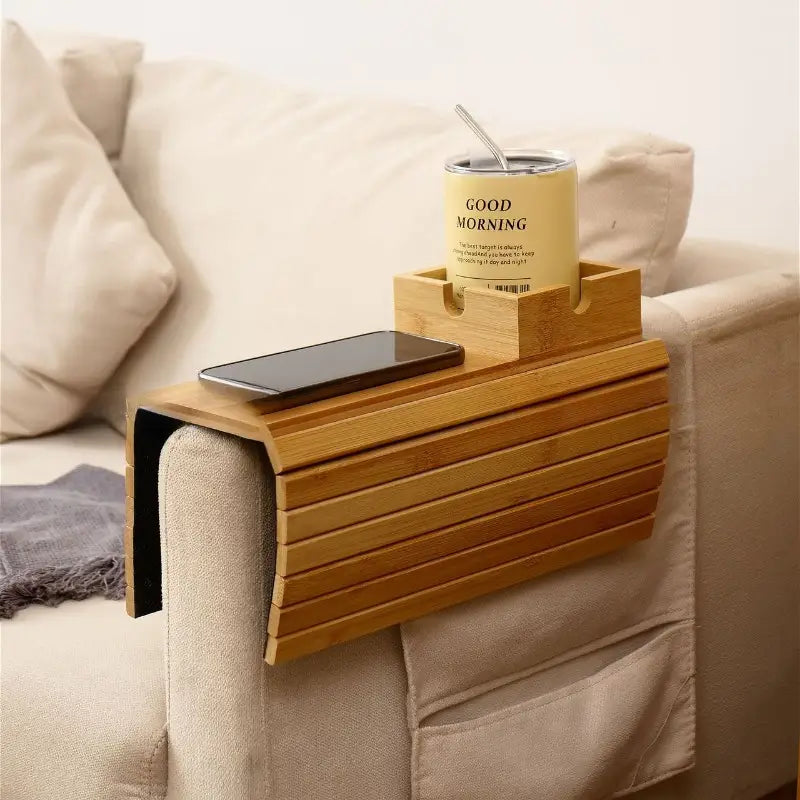 Terrace Home™ 竹製ソファアームレストトレイ【ランキング第1位】